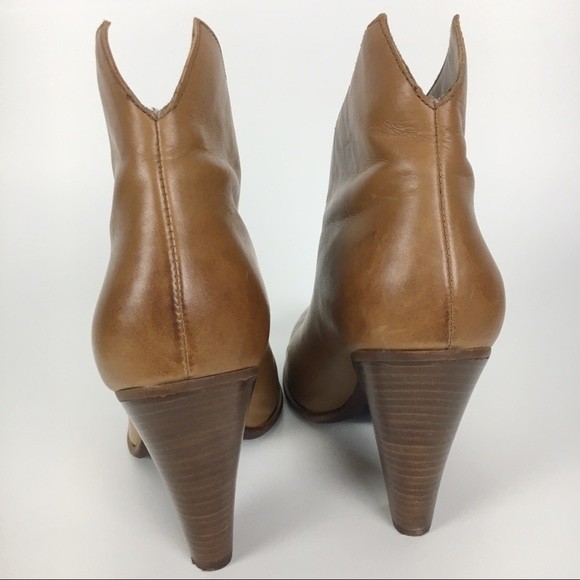Donald J. Pliner DMSX‎ Women's Camel Brown Leather Ankle Boots Booties Size 8.5 - Picture 5 of 8